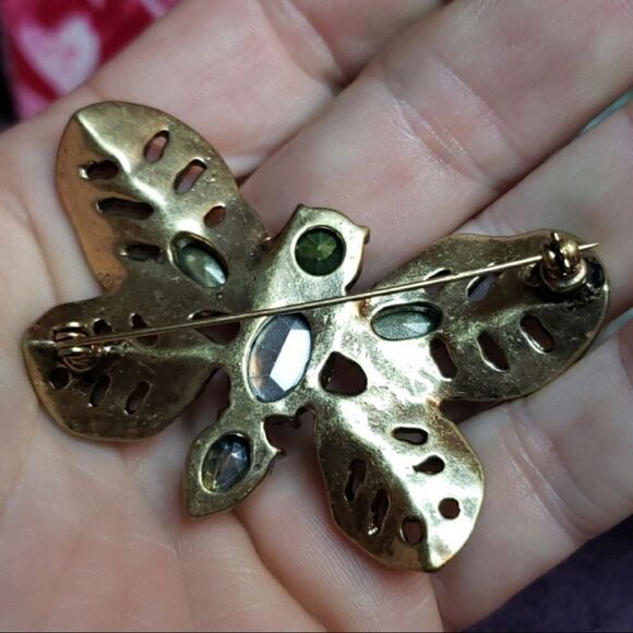 New Black Butterfly Brooch Pin - Picture 2 of 3